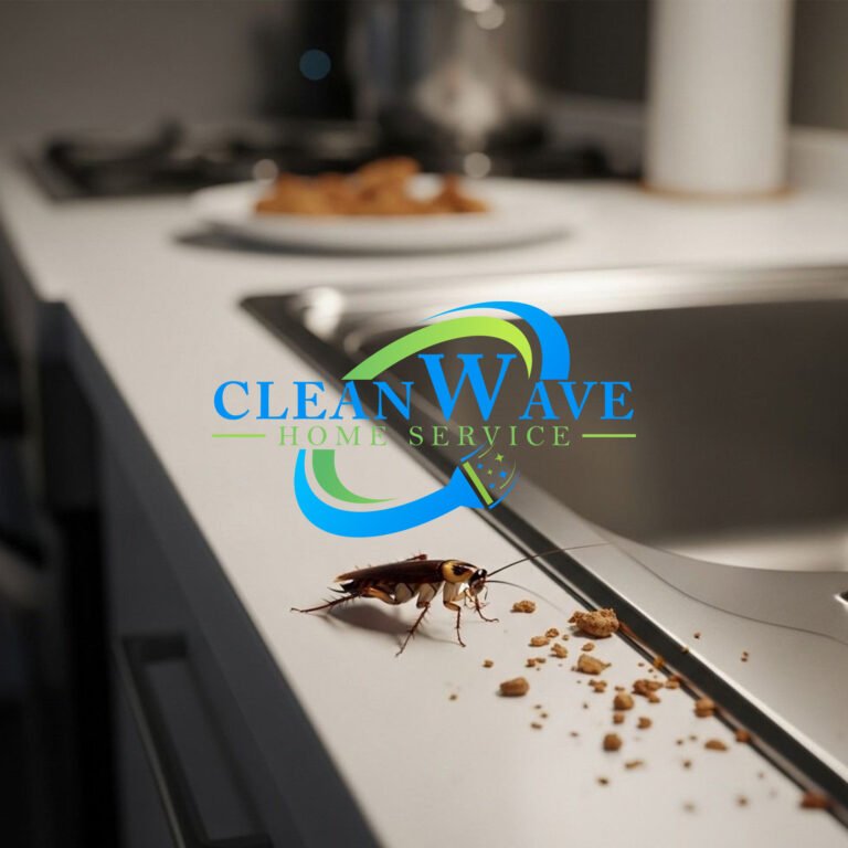 أفضل شركة مكافحة حشرات في جزيرة السعديات أثناء رش الحشرات داخل فيلا